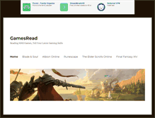 Tablet Screenshot of gamesread.com